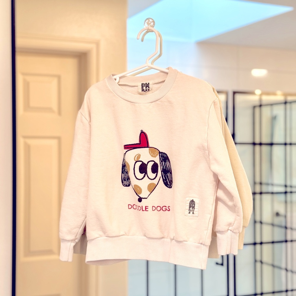 KIDS - Petite Hailey Doodle Dog Sweatshirt Size 7